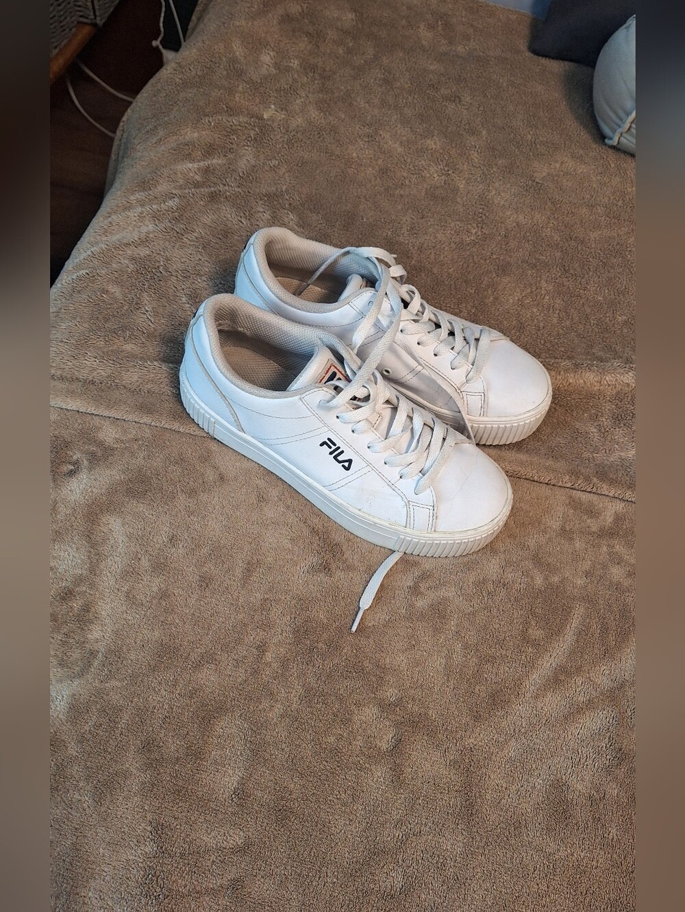 FILA White Low-Top Sneakers